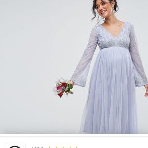 Asos Blue Maternity Dress